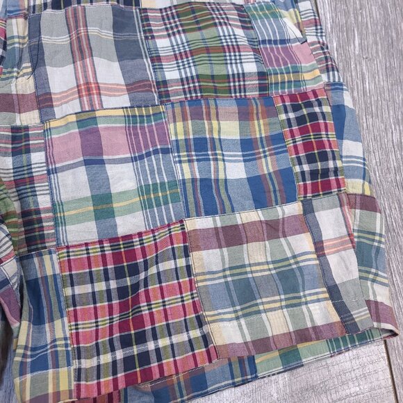 Polo Ralph Lauren Shorts Mens 42 Indian Madras Patchwork Classic Fit Bermuda - Picture 3 of 7
